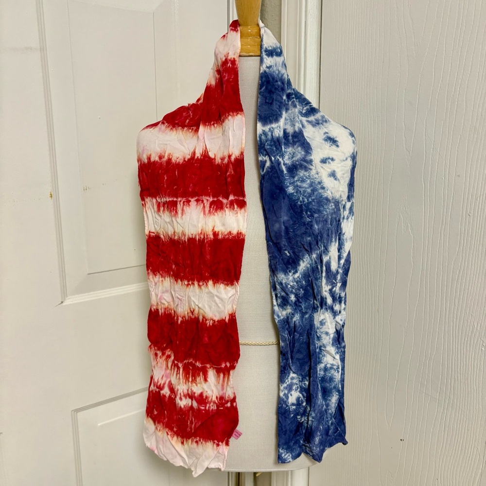 Americana Tie Dye Head Wrap Scarf I5